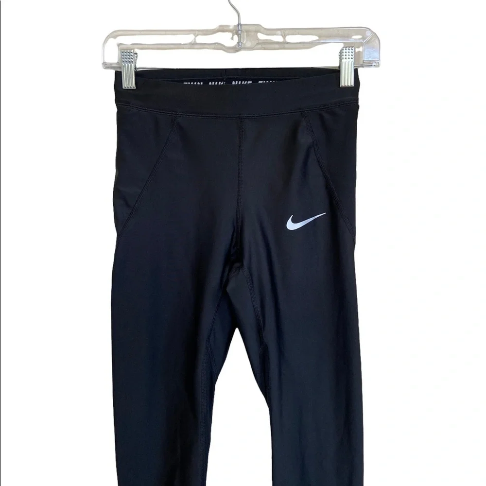 Nike Dri-Fit Mesh Drawstring Running Leggings